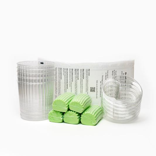 THICCLY GrowLid - Kratky Hydroponics Moss Pole System (Clear)